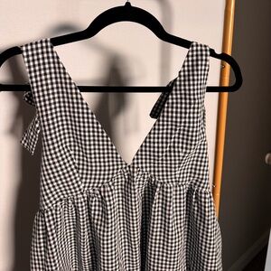 Black and White Gingham Dress